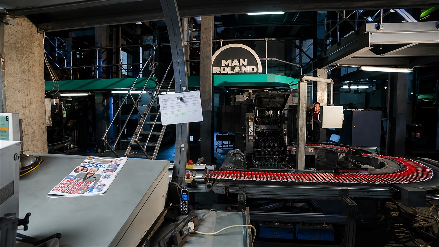 Ротационный модуль MAN Roland на производстве Промедиа